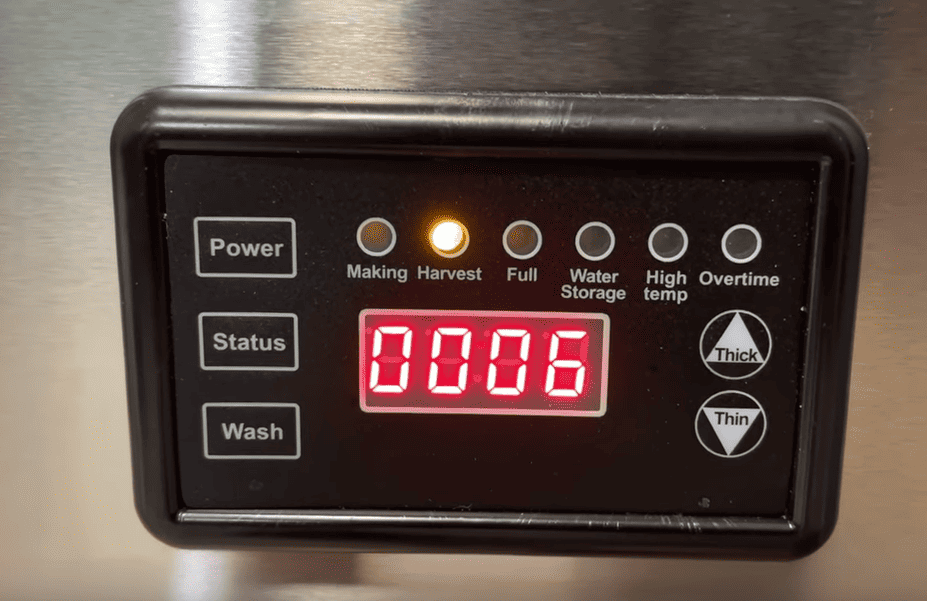 Vevor ice maker botton and lights